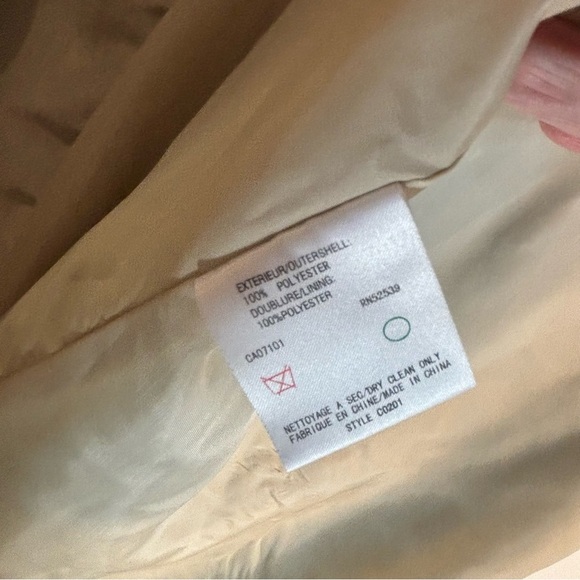 UTEX LIMITED EDITION Sz 12 Trench Coat Turned Collar Shoulder Pads Back Slit - Picture 11 of 12